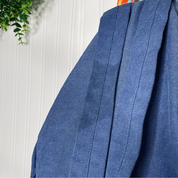 Walt Disney World Mickey & friends Surf Co. denim rainbow strap backpack - Picture 14 of 15